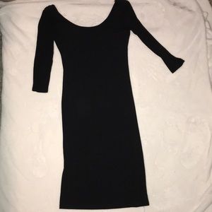 Black off the shoulder dress